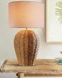 Artisan Rattan Wicker Table Lamp | 12 x 20 inches Online Sale