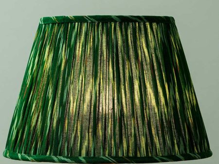 Modern Green Cotton Fabric and Coated Frame Ikat Empire Lampshade Cheap