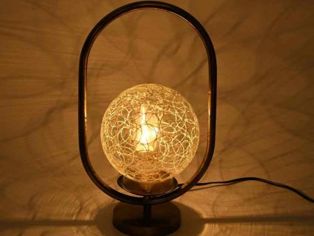 Aloe Oval Shape Color Table Lamp with Glass Shade | 8 x 13 inches Fashion