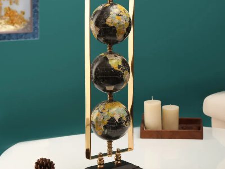 Vertical Triple Golden Globe Stand | 4 x 19 inches Online now