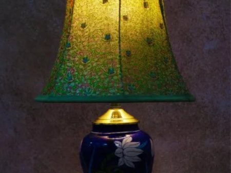 Green Brocade Bell Lampshade Online Hot Sale