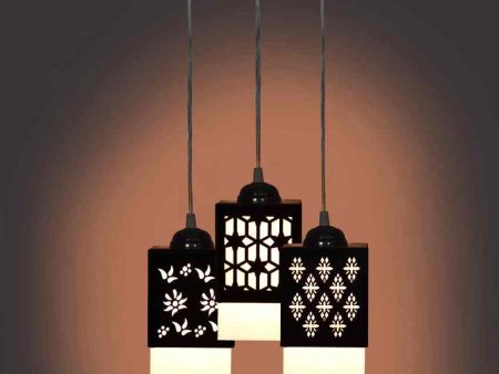 Funktional 3 Lights Wooden Premium Hallway Ceiling Lamp | 5 x 6 x 32 inches Online