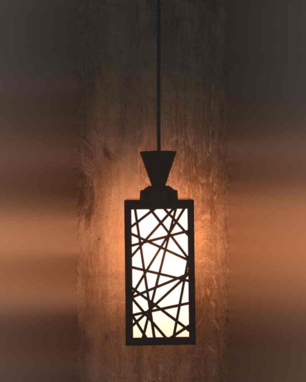 Decorativo 3 Lights Wooden Pendant Foyer Ceiling Lamp | 8 x 4 x 35 inches Cheap