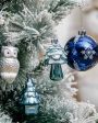 Stylish Silver & Blue Christmas Balls Set | 15 x 5 inches Sale