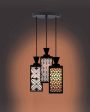 Elegant Wooden Pendant 3 Lights Foyer Ceiling Lamp | 8 x 4 x 35 inches on Sale