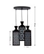 Elegante 3 Lights Wooden Premium Foyer Ceiling Lamp | 8 x 4 x 35 inches Online