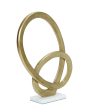 Glint of Gold Décor Aluminium Sculpture | 11 x 3 x 14 inches Cheap