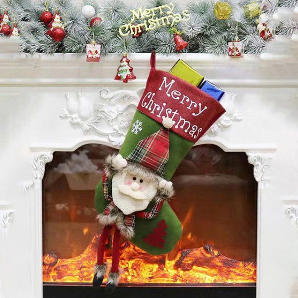 Classic Merry Christmas Santa Stocking | 22 x 10 x 5 inches Online now