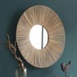 Round Naturan Rattan Mirror  | 24 x 24 inches Hot on Sale