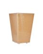 Chic Faux Leather with Stylish Design for Various Spaces Dustbin | 2.5 L | 7 x 10 inches For Discount