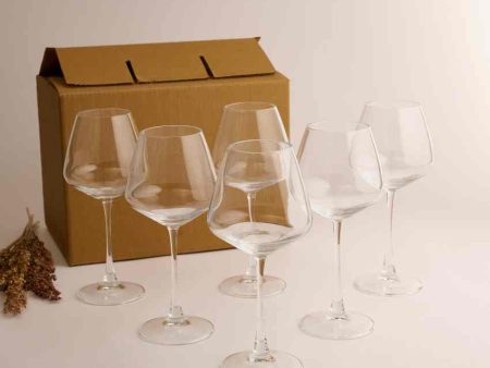 Elegant Transparent Red Wine Glass | Set of 6 | 590 ML Discount