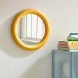 Artistic Design Sophisticated Mila MDF Fabric Glass Mirror | 20 inches Online Sale