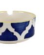 Blue & Yellow Coloured Ceramic Ash Tray Discount