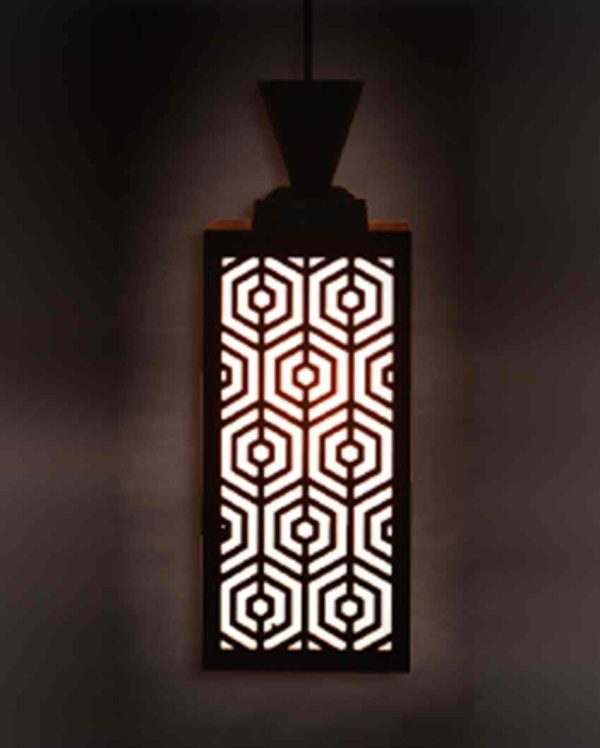 Eleganz Wooden Pendant 3 Lights Foyer Ceiling Lamp | 8 x 4 x 35 inches For Sale