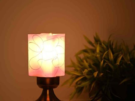 Begonia Designer LED Compatible Table Lamp With Glass Shade | 4 x 9 inches Online now