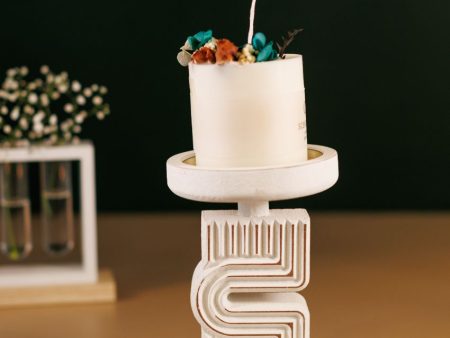 Modern Resin Pillar Candle Holder | 5 x 4 x 7 inches Discount