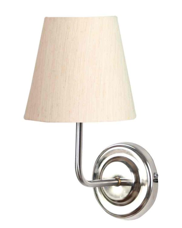 Classic Timeless Cotton Wall Mounted Lamp With Iron Base | 7 x 6 x 10 inches Online Hot Sale