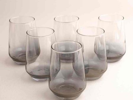 Modern Black Water Glass | Set of 6 | 390 ML Sale