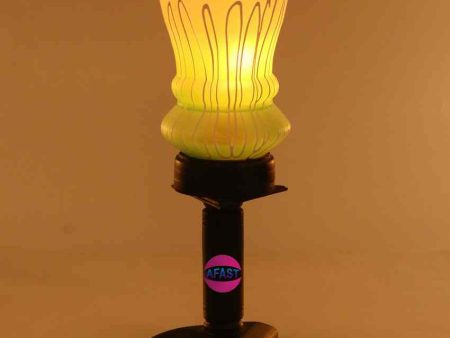 Aster Decorative Wooden Table Lamp with Glass Shade | 5 x 10 inches Online Hot Sale