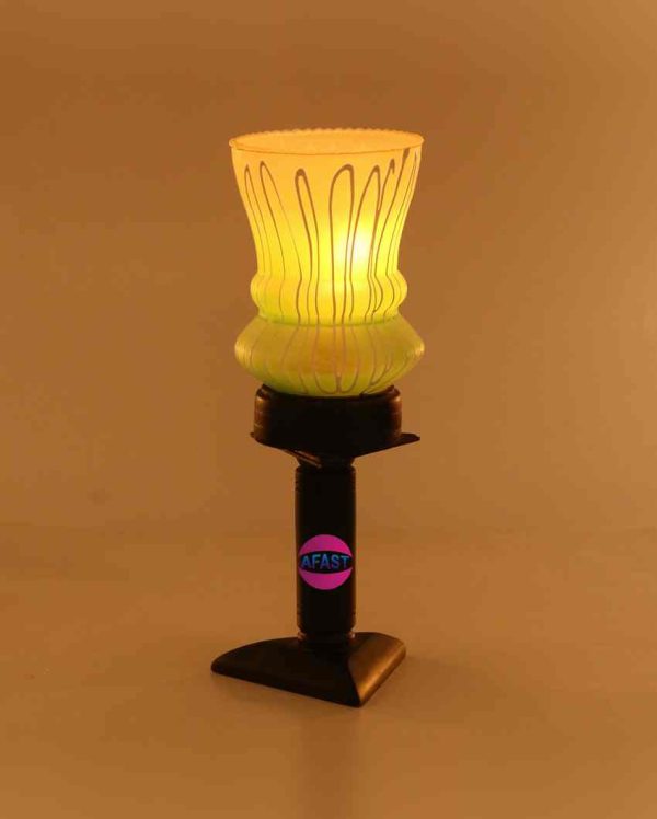 Aster Decorative Wooden Table Lamp with Glass Shade | 5 x 10 inches Online Hot Sale