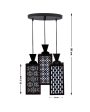 Decoración 3 Lights Wooden Premium Foyer Ceiling Lamp | 8 x 4 x 35 inches For Cheap