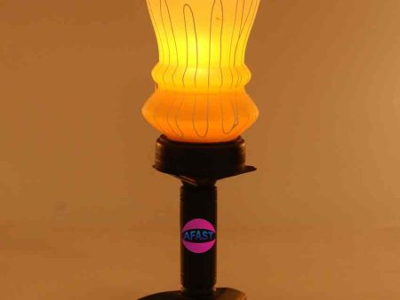 Amapola Decorative Wooden Table Lamp with Glass Shade | 5 x 10 inches Fashion