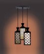 Eleganz Wooden 3 Lights Pendant Foyer Ceiling Lamp | 8 x 4 x 35 inches For Discount