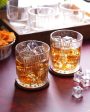 Double lines Design Whiskey Glasses | Set Of 6 | 265 ml Hot on Sale