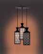 Elegant 3 Lights Wooden Premium Foyer Ceiling Lamp | 8 x 4 x 35 inches For Discount