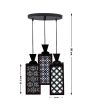 Edel 3 Lights Wooden Premium Foyer Ceiling Lamp | 8 x 4 x 35 inches Supply