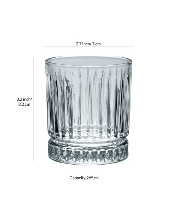 Traditional Design Whiskey Glasses | Set Of 6 | 265ml Sale