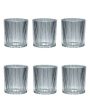 Lines Design Whiskey Glasses | Set Of 6 | 265ml Online Hot Sale