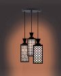 Elegancia 3 Lights Wooden Premium Foyer Ceiling Lamp | 8 x 4 x 35 inches For Discount