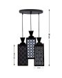 Artístico Wooden 3 Lights Pendant Foyer Ceiling Lamp | 8 x 4 x 35 inches Hot on Sale