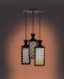 Elegant Wooden 3 Lights Pendant Foyer Ceiling Lamp | 8 x 4 x 35 inches Hot on Sale