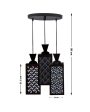 Colgante Wooden 3 Lights Pendant Foyer Ceiling Lamp | 8 x 4 x 35 inches Online Hot Sale