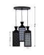 Espacio Wooden 3 Lights Pendant Foyer Ceiling Lamp | 8 x 4 x 35 inches Online now