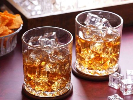 Ice Cube Design Whiskey Glasses | Set Of 6 | 265ml Sale