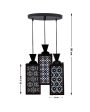 Deckey 3 Lights Wooden Premium Foyer Ceiling Lamp | 8 x 4 x 35 inches Fashion