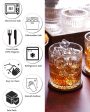 Beautiful Textured Whiskey Glasses | Set Of 6 | 265 ml For Cheap