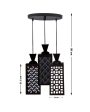 Decorative Wooden 3 Lights Pendant Foyer Ceiling Lamp | 8 x 4 x 35 inches Sale