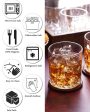 Ice Cube Design Whiskey Glasses | Set Of 6 | 265ml Sale