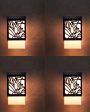 Enrich Wooden Pendant Hanging Ceiling Lamp | Set of 4 | 4 x 4 x 7 inches Fashion