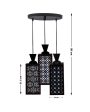 Design 3 Lights Wooden Premium Foyer Ceiling Lamp | 8 x 4 x 35 inches Cheap