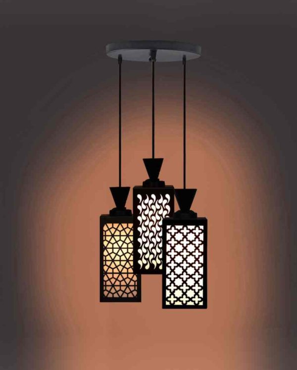 Chick 3 Lights Wooden Pendant Foyer Ceiling Lamp | 8 x 4 x 35 inches Cheap