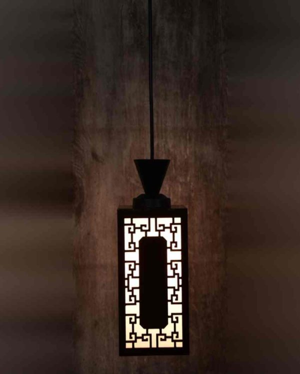 Decorative 3 Shades Wooden Pendant Ceiling Lamp | 8 x 4 x 35 inches For Cheap