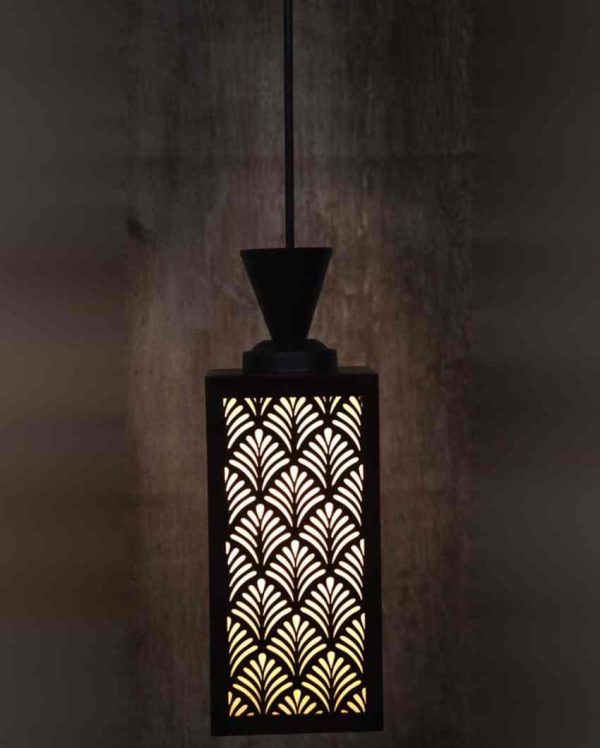 Artístico Wooden 3 Lights Pendant Foyer Ceiling Lamp | 8 x 4 x 35 inches Hot on Sale