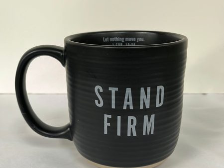 STAND FIRM BLACK MUG-6953 Discount