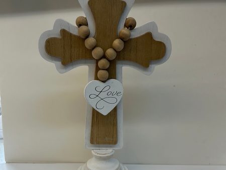 TABLETOP CROSS W BLESSING BEADS-8611 Sale